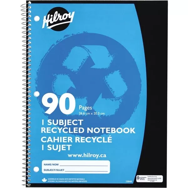 NOTEBOOK SPI.RUL.90P.RECY. (HLR13040)