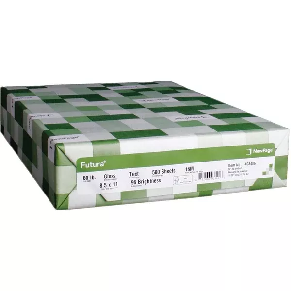 PAPER GLOSS CVR,80LB 8.5X11 (FUT403496)