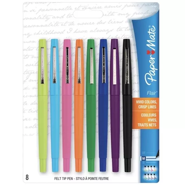 PEN POROUS TIP FLAIR ASST*8/ST (PAP2027376)