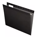 Pendaflex 04152 1/5 BLA 1/5-Cut Tabs Colored Reinforced Hanging Letter Folders - Black (25/Box)