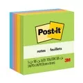 Post-it Notes 654-5UC 3 in. x 3 in. Original Pads - Floral Fantasy Collection (100-Sheets/Pad, 5-Pads/Pack)