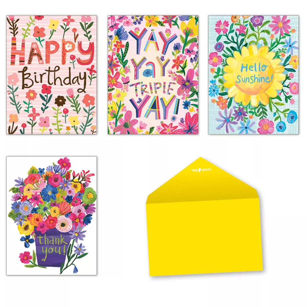 Pretty Petals by Stephanie Bauer | LightheartedGreeting Card Assortment