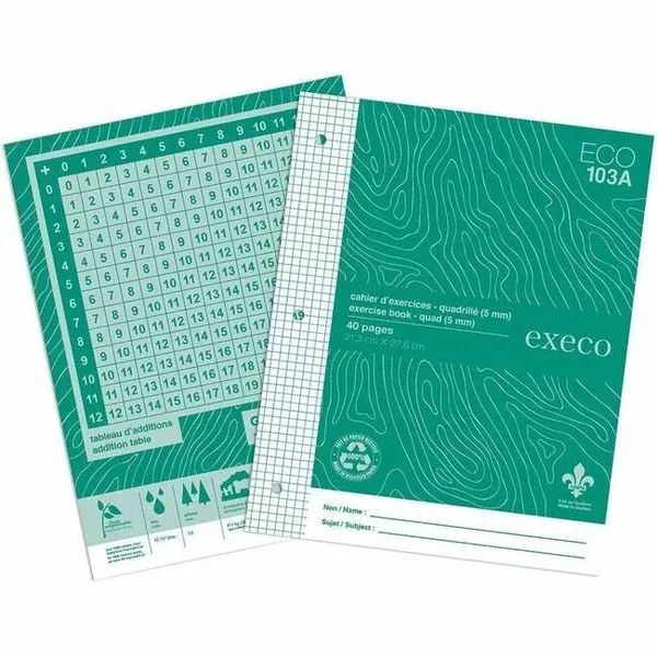QUADRULED CANADA NOTEB.100%RECY. 3H. 40P (GCIEC103A)