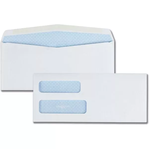 Quality Park No. 10 Double Window Security Tint Envelopes (QUA24550)