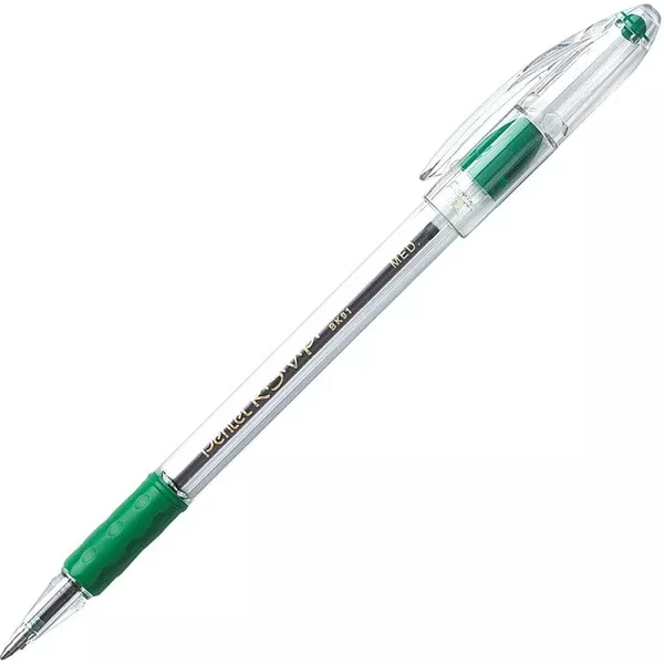 R.S.V.P. Ballpoint Pen, (1.0mm), Green Ink (PENBK91D)