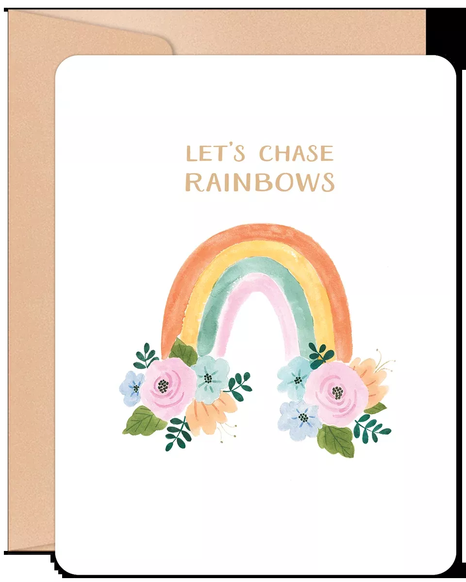 Rainbow Bloom | Encouraging Encouragement Greeting Card