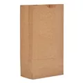 Ross & Wallace Paper Products 100310 7 in. x 4.38 in. x 13.75 in. #10 Size Grocery Paper Bags - Kraft (2000/Bundle)