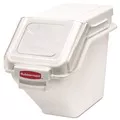 Rubbermaid Commercial FG9G5700WHT ProSave 5.4-Gallon Plastic Shelf Ingredient Bin - White