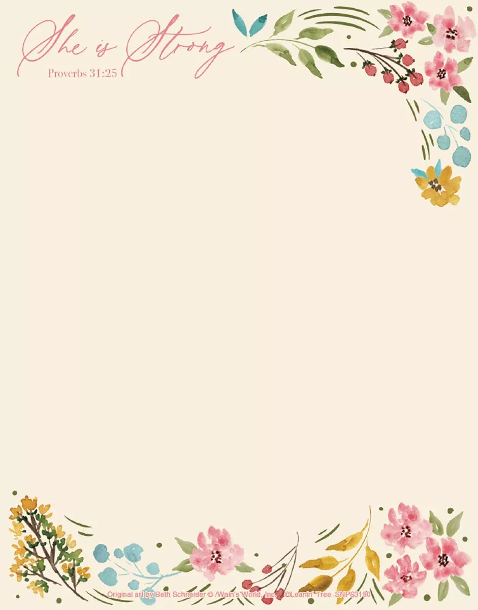 She is Strong Notepad