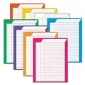 TREND T73901 22 in. x 28 in. Jumbo Vertical Incentive Chart Pack - Assorted Colors (8/Pack)