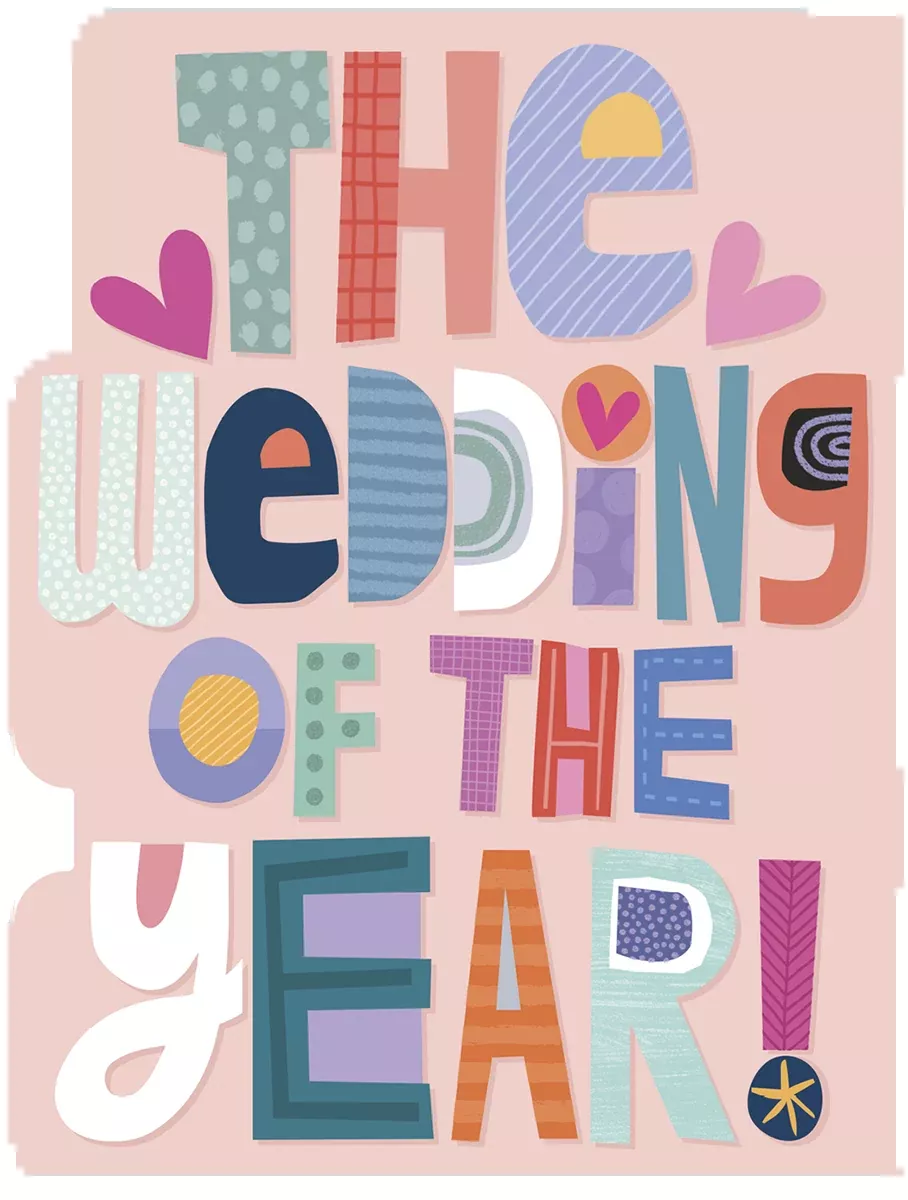 Wedding of the Year & Decade! Funny Congratulations Card | Funny Wedding Greeting Card