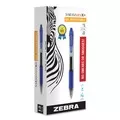 Zebra 46820 0.7 mm Sarasa Dry Gel X20 Gel Pen - Medium/Blue Ink/Clear/Blue Barrel (1-Dozen)