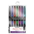 Zebra 48307 Fine 0.6 mm Fountain Pen - Assorted Ink and Barrel Colors (7/Pack)