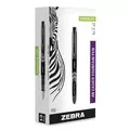 Zebra 48310 Fine 0.6 mm Fountain Pen - Black Ink, Black/Gray Barrel (1 Dozen)