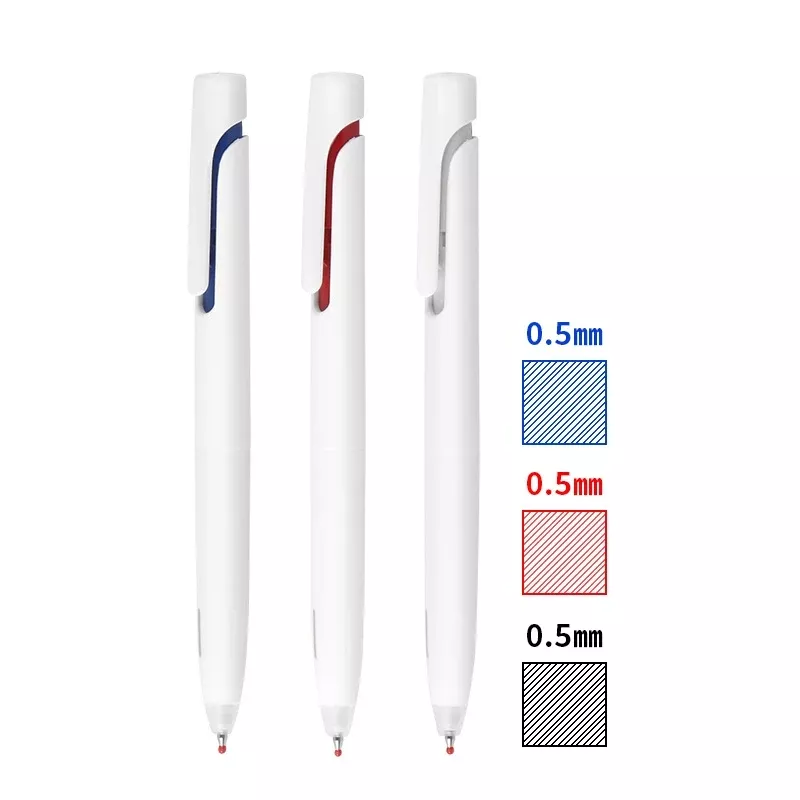 Zebra bLen Ballpoint Pen 0.5mm,Black/Blue/Red Ink,3 Pack