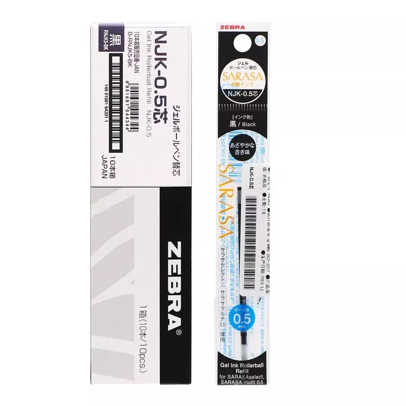 Zebra NJK-0.5 Sarasa Gel Multi Pen Refill 0.5mm 10 Pack