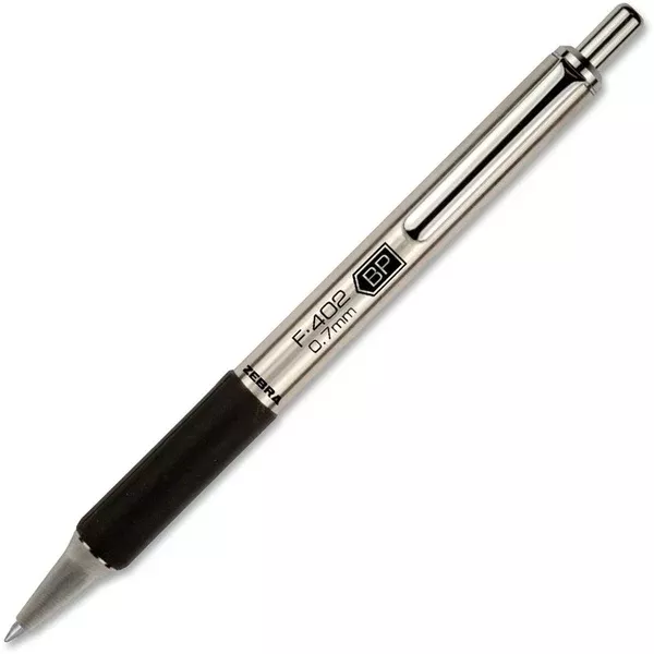 Zebra Pen STEEL 4 Series F-402 Retractable Ballpoint Pen (ZEB29210)