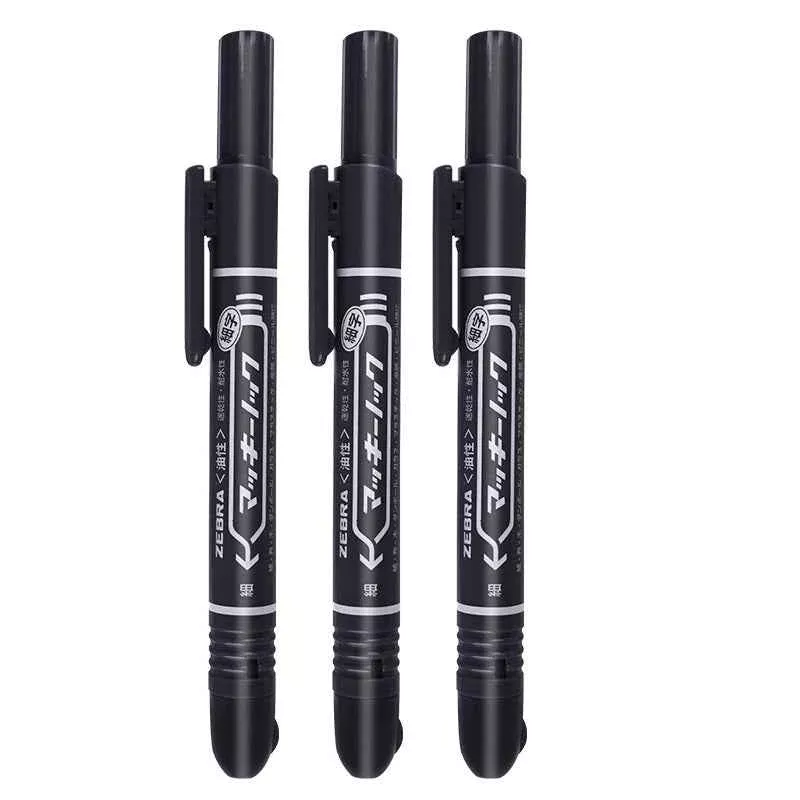 Zebra Permanent Pen,McKnock,Fine Point,3 Count P-YYSS6