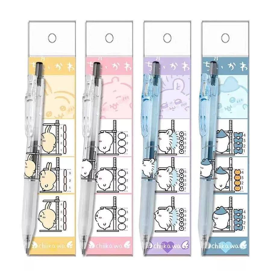 Zebra Sarasa Clip BioTube Gel Pen 0.5mm Black Ink Chiikawa 4 Pack