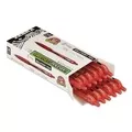 Zebra ZEB22230 Z-Grip Ballpoint Pen, Retractable, Medium 1 mm, Red Ink, Red/Clear Barrel, Dozen