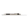 Zebra ZEB27111 F-301 Ballpoint Pen, Retractable, Fine 0.7 mm, Black Ink, Stainless Steel/Black Barrel
