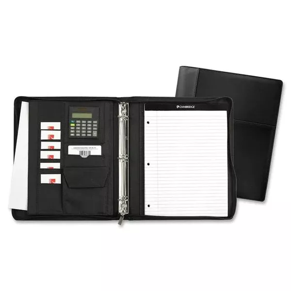 ZIP BINDER MICROFIBRE 1"*BLACK (HLR29636)