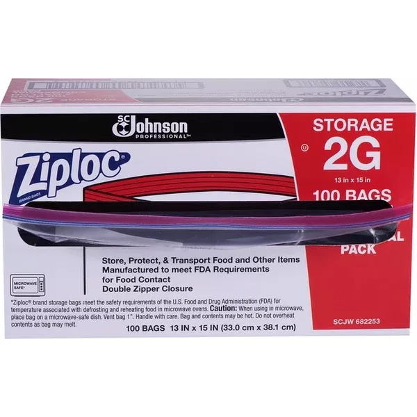Ziploc Double Zipper Gallon Storage Bags (SJN70760)